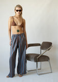 The Poolside Trouser ~ Blue/Brown